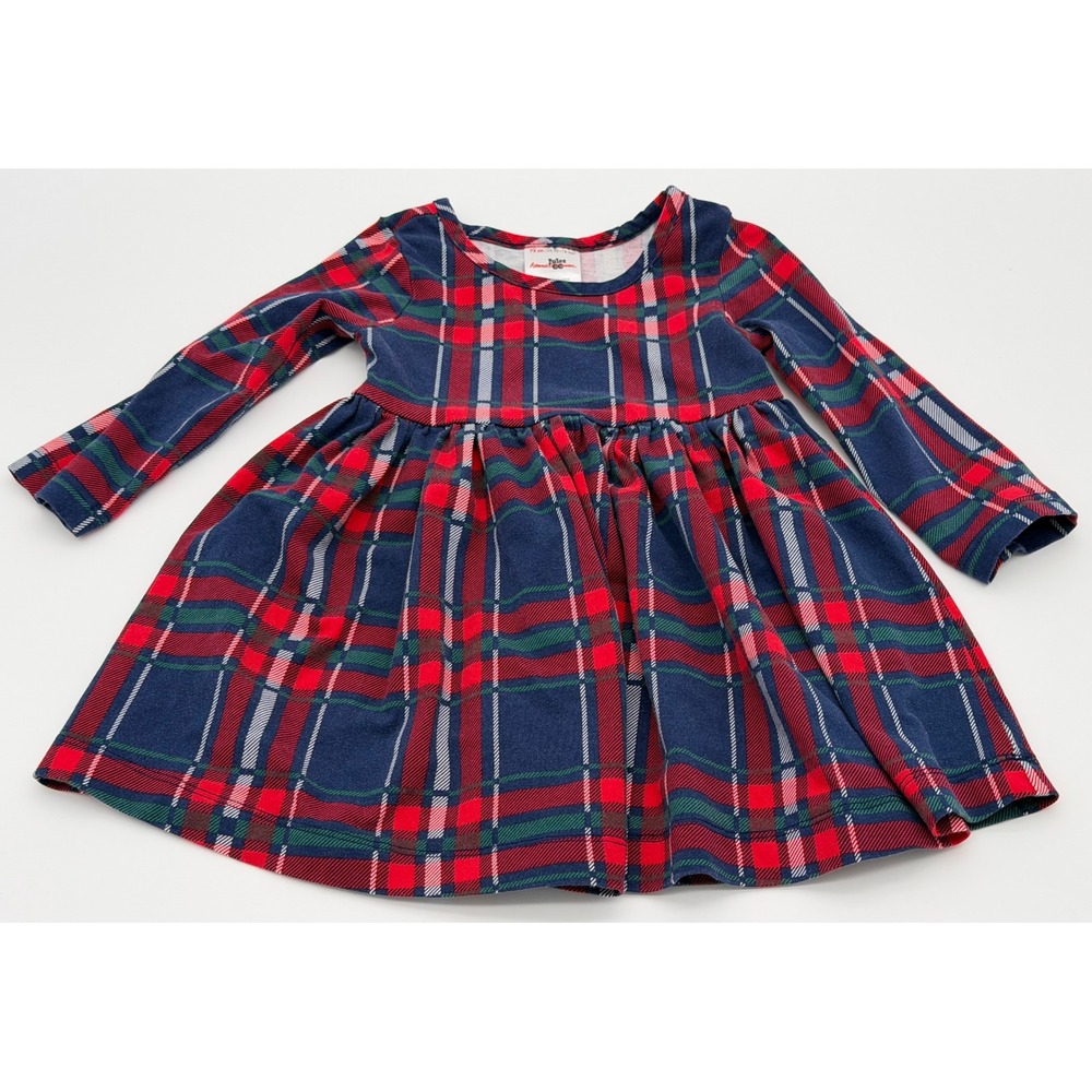 Hanna Andersson Girl's Holiday Plaid Skater Dress 2-18 Months
